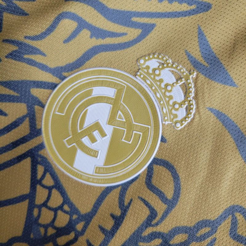 Real Madrid Yellow Special Edition Dragon 2023/24 Jersey