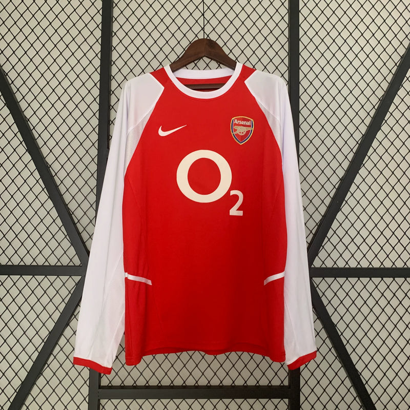 Arsenal Long Sleeve Home Shirt 2002/04