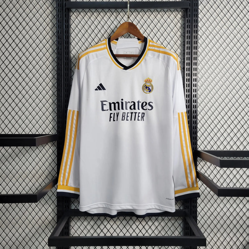 Real Madrid 2023/24 Long Sleeve Home Shirt