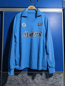 Camisa Napoli Home Manga Longa 89/90