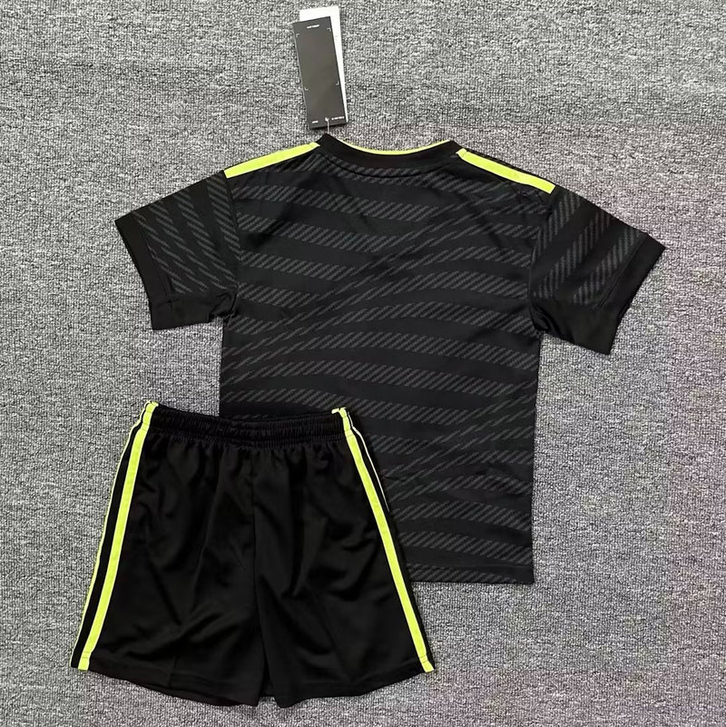 Real Madrid 2023/24 Black and Yellow Children's Kit