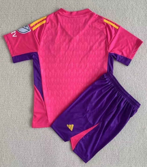 GK Pink LA Galaxy 2023/24 Children's Kit