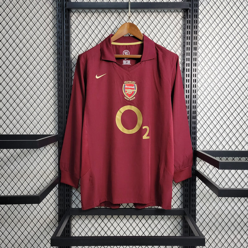 Arsenal Long Sleeve Home Shirt 2005/06