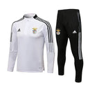 Fato de Treino Branco Benfica Com T-shirt