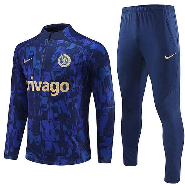 Chelsea Dark Blue Tracksuit w/shirt 2023/24