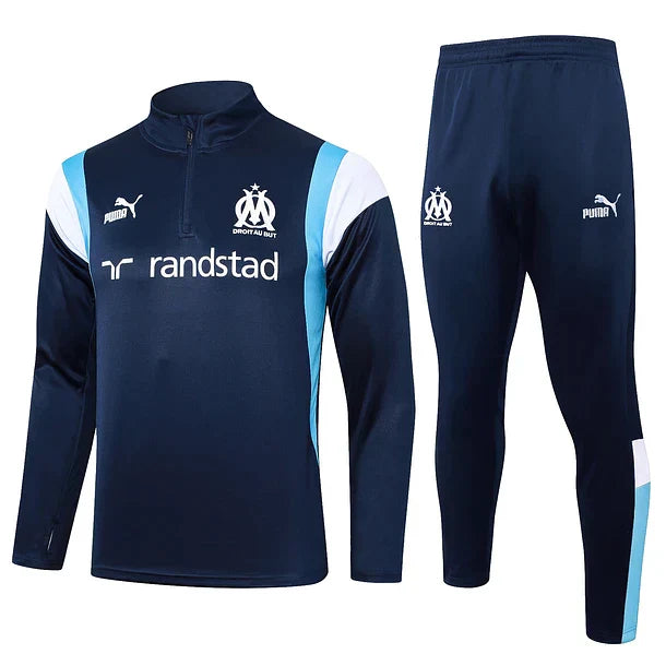 Marseille dark blue tracksuit w/shirt 2023/24