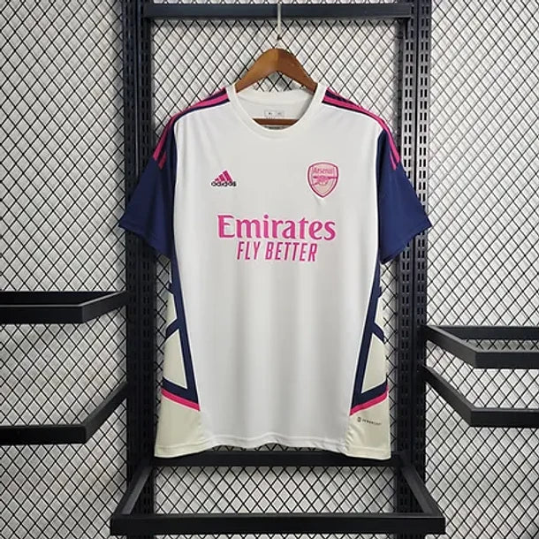 Arsenal White and Pink Training Clothing 2023/24