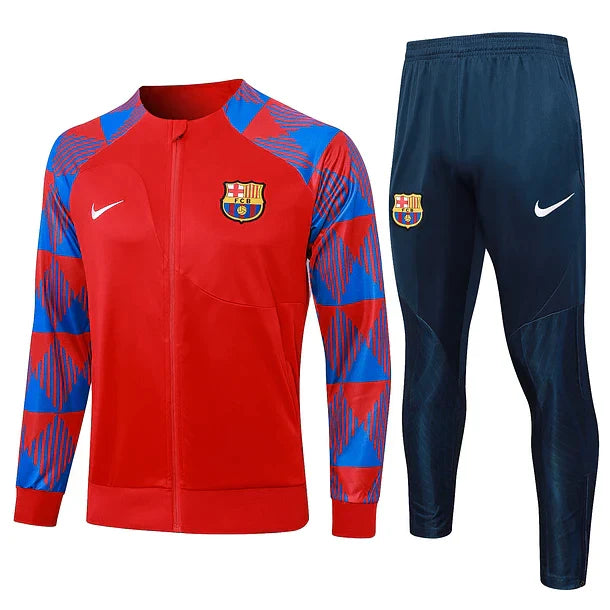 Red Barcelona Tracksuit With Jacket