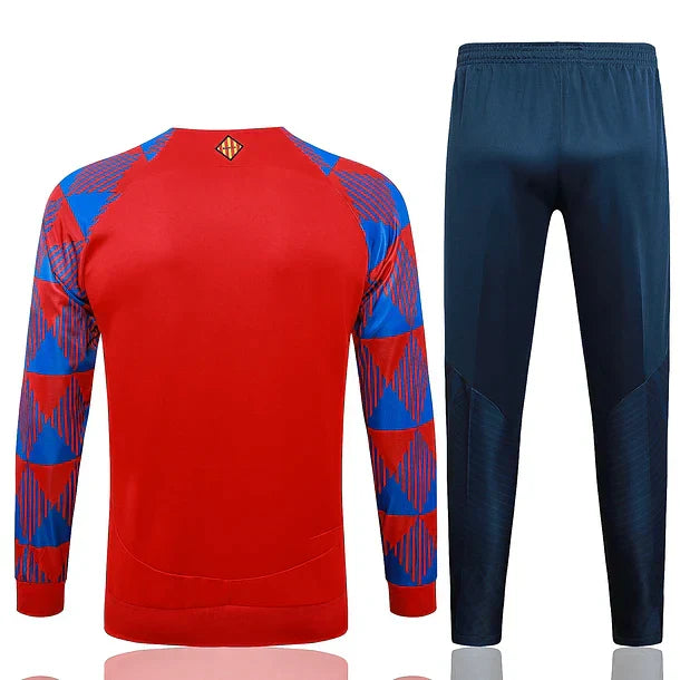 Red Barcelona Tracksuit With Jacket