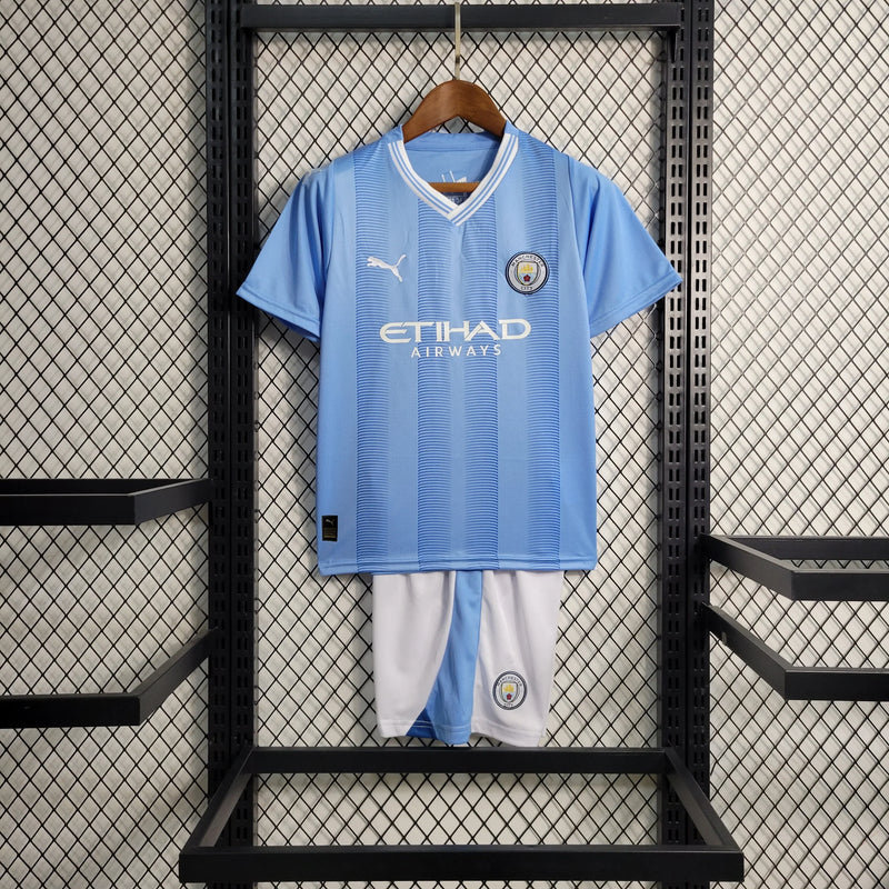 Manchester City 2023/24 Home Child Kit