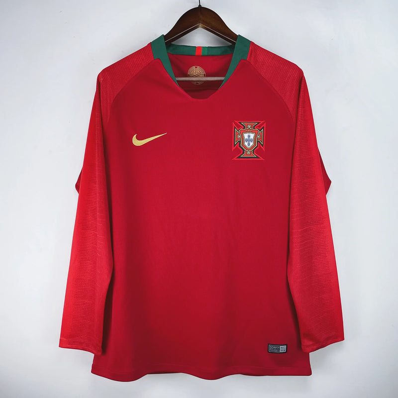 Portugal Long Sleeve Home Shirt 2018