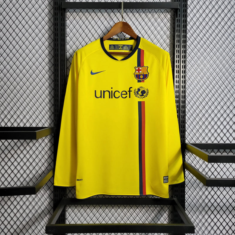 Barcelona Away Shirt Long Sleeve 2008/09