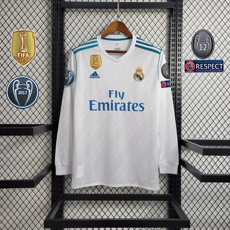 Real Madrid Long Sleeve Home Shirt 2017/18