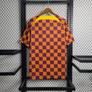 Barcelona Laranja Azul e Vermelho Roupa de Treino 2023/24