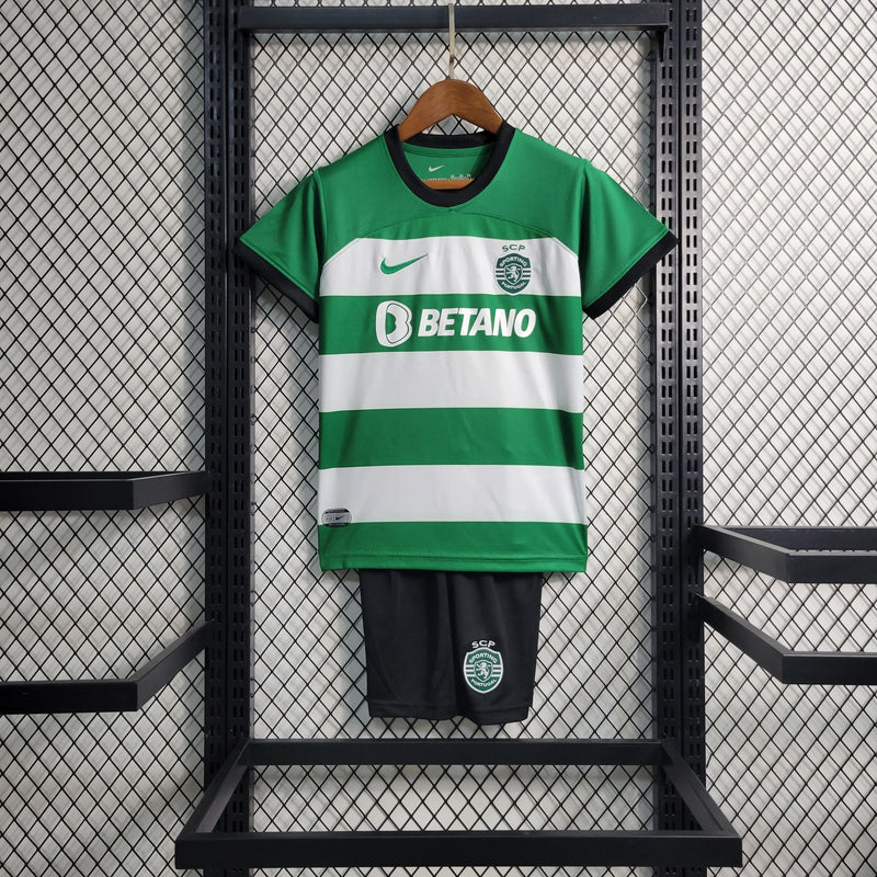 Sporting 2023/24 Home Child Kit