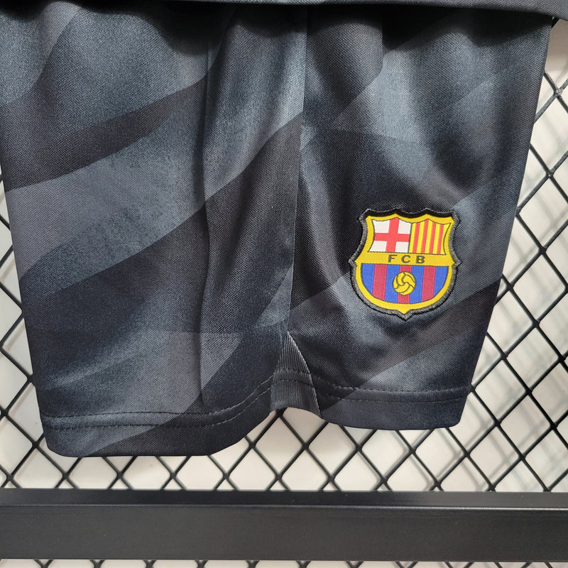 GK Black Barcelona 2023/24 Children's Kit