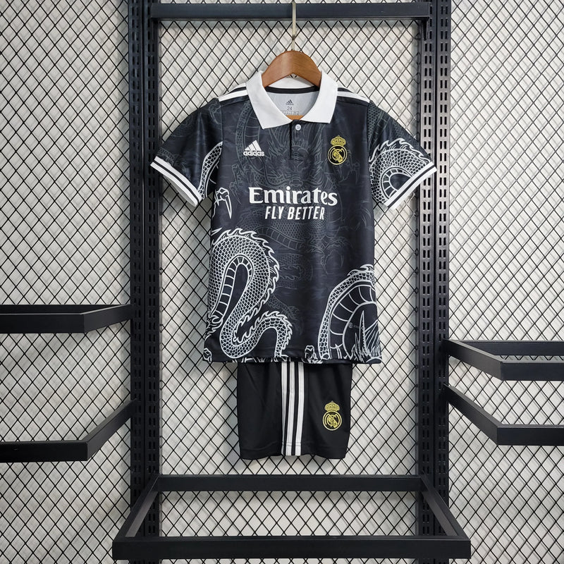 Special Edition Black Real Madrid 2023/24 Children's Kit