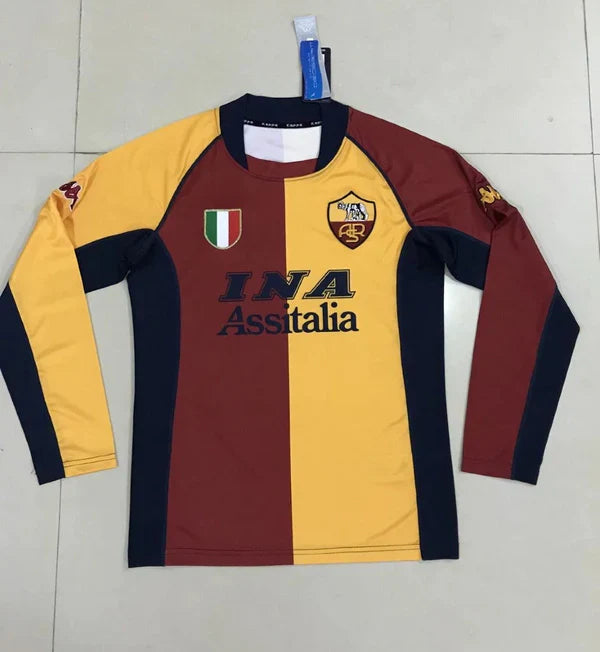 Roma Long Sleeve Home Shirt 2001/02