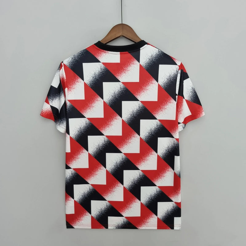 Manchester United Camisola de Treino Red White Black Geometric Pattern 2022/23