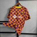 Barcelona Laranja Azul e Vermelho Roupa de Treino 2023/24