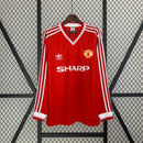Camisa Manchester United manga longa Home 86/88