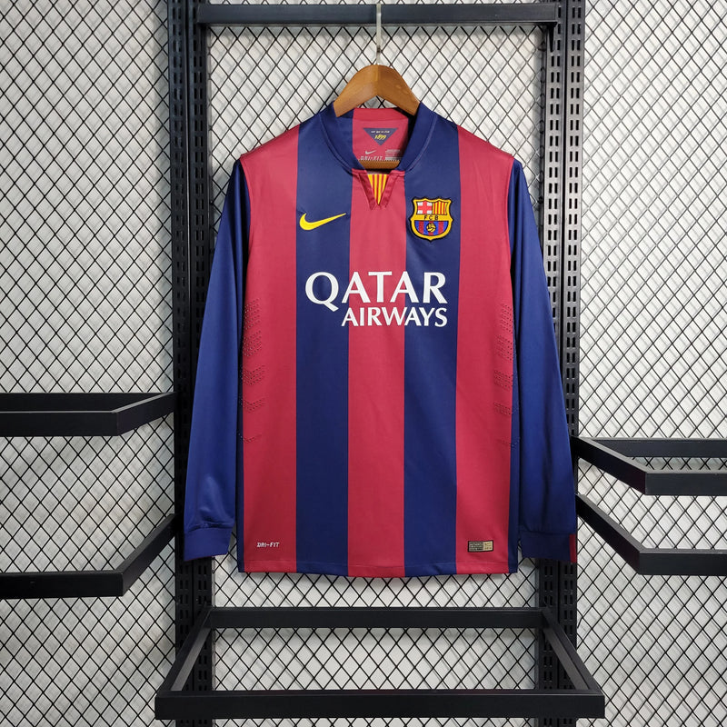 Barcelona Long Sleeve Home Shirt 2014/15