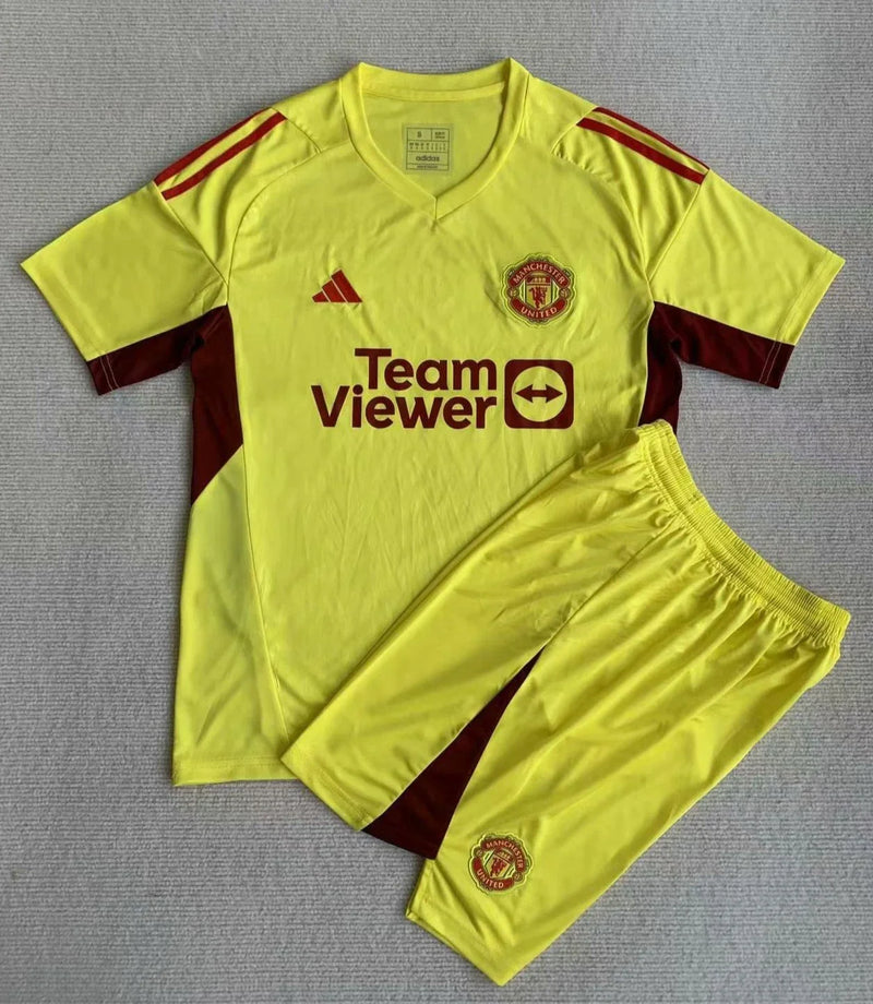 GK Yellow Manchester United 2023/24 Children's Kit