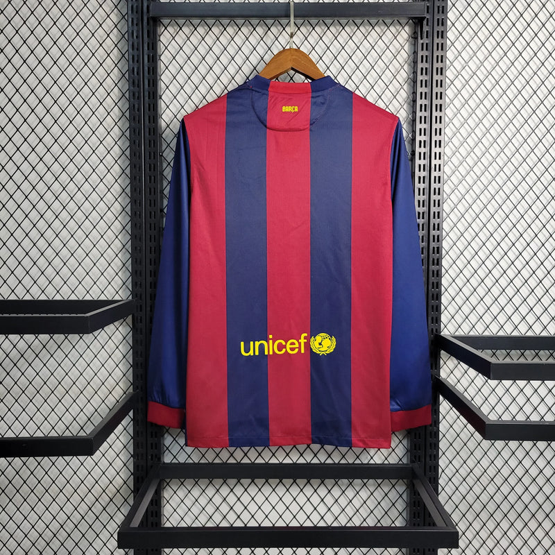 Barcelona Long Sleeve Home Shirt 2014/15