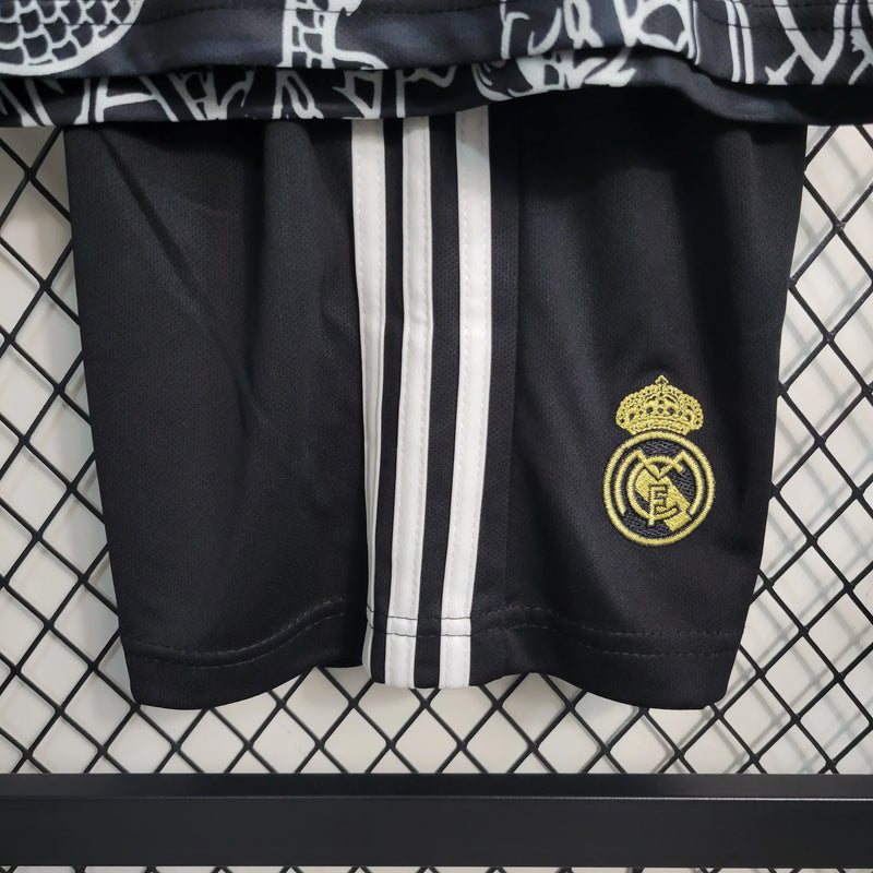 Special Edition Black Real Madrid 2023/24 Children's Kit