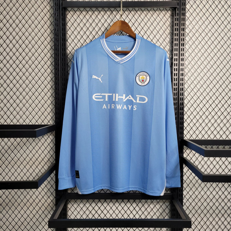 Manchester City 2023/24 Long Sleeve Home Shirt