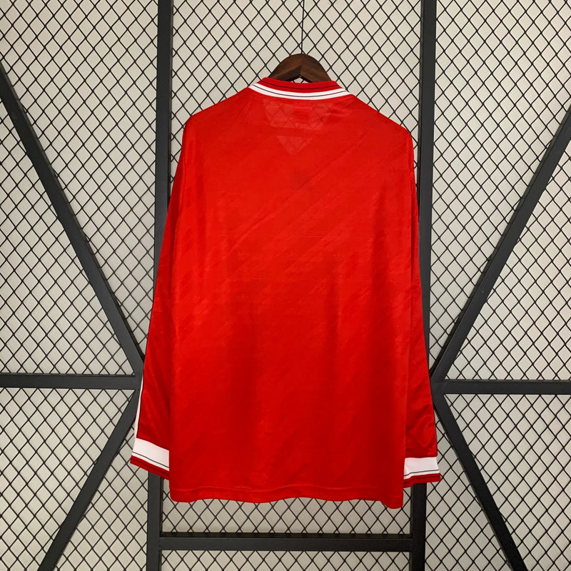 Manchester United Long Sleeve Home Shirt 86/88