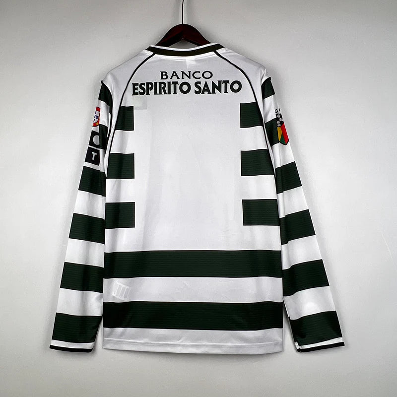 Sporting 2001/03 Long Sleeve Home Shirt